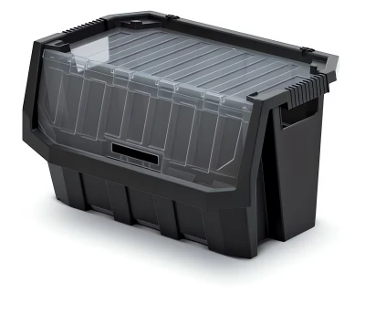 Plastový úložný box uzavíratelný TRUCK MAX PLUS 580x380x342 černý
