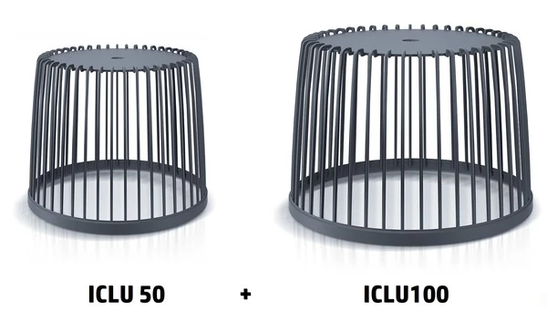 Set 2 univerzálních košů CLUBO 50+100l antracit