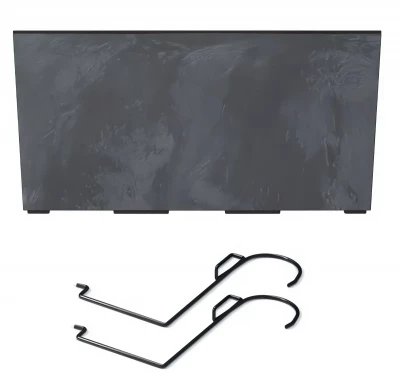 Truhlík s háky URBI CASE BETON EFFECT W antracit 39,5cm
