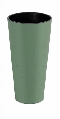 Květináč TUBUS SLIM ECO WOOD zelený 30,0cm