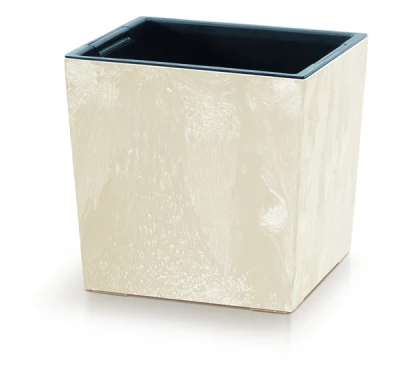 Květináč URBI SQUARE LOW EFFECT 24cm pískový
