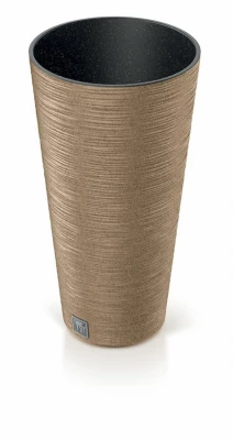 Květináč FURU SLIM ECO WOOD 25cm naturo