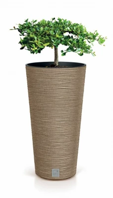 Květináč FURU SLIM ECO WOOD 30cm naturo