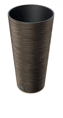 Květináč FURU SLIM ECO WOOD 25cm kávový