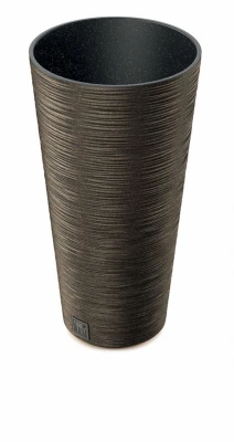 Květináč FURU SLIM ECO WOOD 30cm kávový