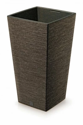 Kvetináč FURU SQUARE ECO WOOD 30cm kávový