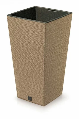 Kvetináč FURU SQUARE ECO WOOD 20cm naturo