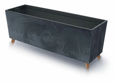 Truhlík URBI CASE BETON EFFECT N antracit 77cm