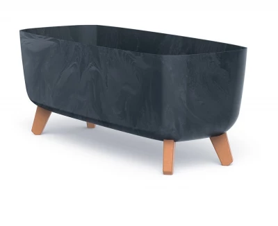Květináč GRACIA CASE BETON EFFECT 58cm antracit