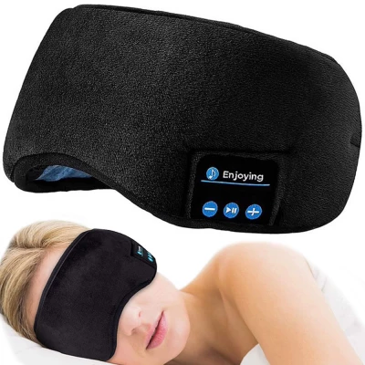 Verk 24343 Bluetooth maska ​​na spanie s možnosťou počúvania hudby čierna