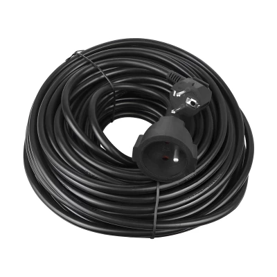 Azar Kábel predlžovací (H05VV-F), IP44, 3x 1,5 mm², 10 m čierna