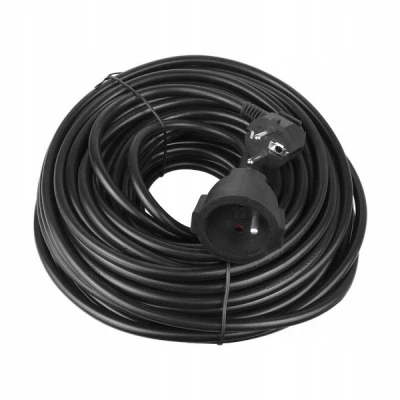 Azar Kabel prodlužovací, IP44, 3x 2,5 mm², 20 m černá