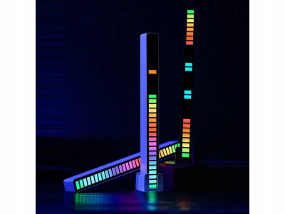 Verk 12278 LED ambientní RGB osvětlení USB s dobíjecí baterií černé