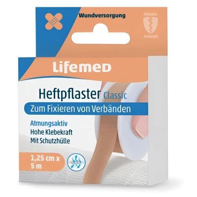 Lifemed Náplasť textilná "Classic", cievka 500 x 1,25 cm