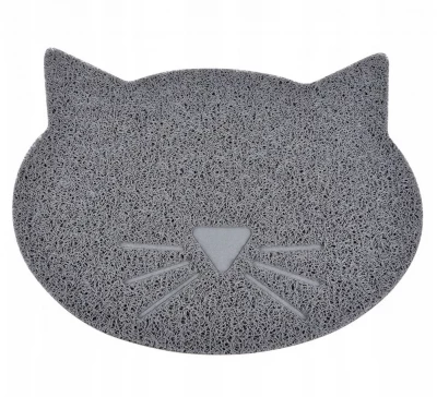 Nuxie Podložka pod misku pro domácí mazlíčky 43 x 38 cm šedá