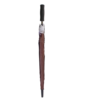 Lex Automatický deštník s rovnou rukojetí 100 cm hnědý