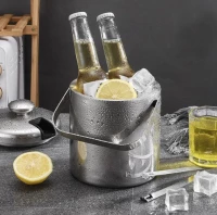 Ruhhy 21159 Nádoba na led 1.3 l se lžičkou a kleštěmi nerez 