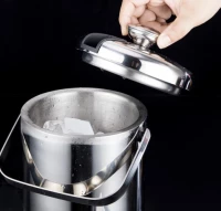 Ruhhy 21159 Nádoba na led 1.3 l se lžičkou a kleštěmi nerez 