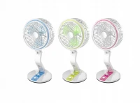 Verk Bezdrátový skládací ventilátor s LED lampičkou modrobílá