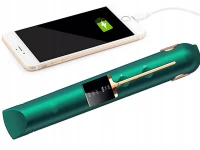 Verk 24166 Keramická kulma bezdrátová 2v1 s USB a powerbankou zelená