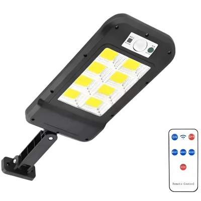 KIK KX4963 Pouliční osvětlení solární 128 LED, IP65, 3000 mAh černé