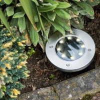 KIK KX4964 Zahradní solární lampa 8 LED 4 ks studená bílá