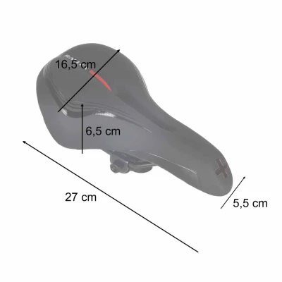 KIK KX5053 Sportovní sedlo na kolo, černé