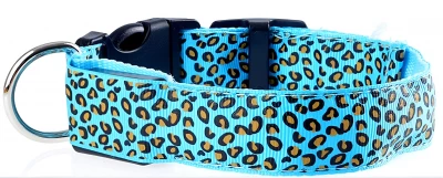 Nuxie LED svítící obojek pro kočku a psa vel. L 58 cm modrý