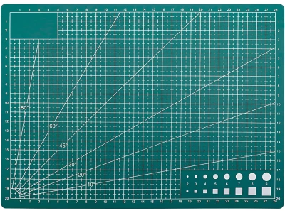 Verk 11354 Podložka na rezanie a strihanie obojstranná A4 zelená