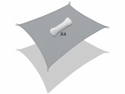 Verk 01887 Plachta proti slnku 4 x 3 m šedá