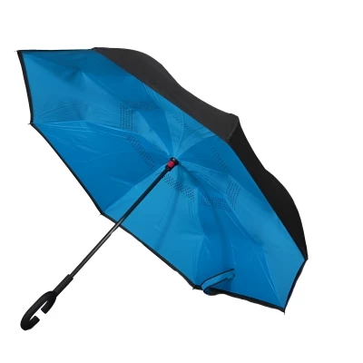 GGV Obrácený deštník 110 cm modrá