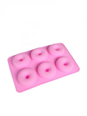 Pronett XJ4342 Silikonová forma na donuty 6 ks růžová
