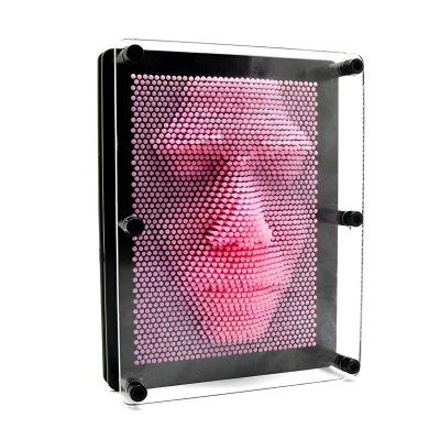 Pronett Otisky Pin Art velké XXL růžové