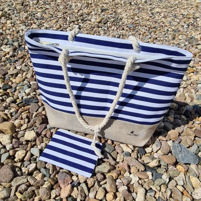 Malatec 21157 Plážová taška 22 L modro-biela