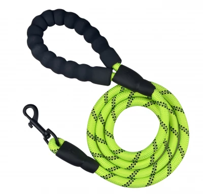 Nuxie Vodítko pro psy reflexní kulaté 300 cm zelené