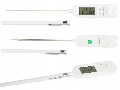 Verk 07177 Kuchyňský teploměr LCD B0713 bílý