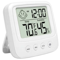 Verk 07178 Digitálny teplomer s vlhkomerom CX0828S biely