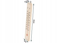 Verk 07185 Teploměr venkovní 22 cm dřevěný