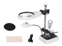 Verk 09161 Držiak s lupou-tretia ruka, 6 LED