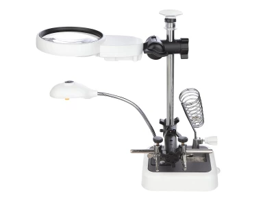 Verk 09161 Držiak s lupou-tretia ruka, 6 LED
