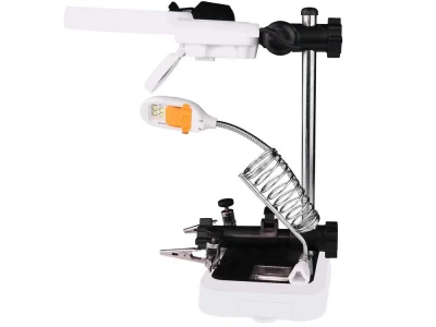 Verk 09161 Držiak s lupou-tretia ruka, 6 LED