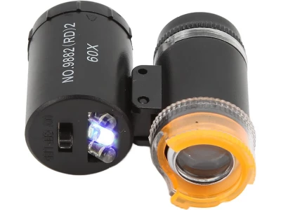 Verk 09169 Kapesní mikroskop s LED osvětlením, UV, 60x ZOOM