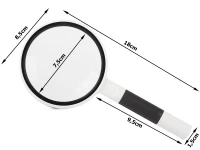 Verk 09184 Zväčšovacia lupa 75 mm, zväčšenie 4x