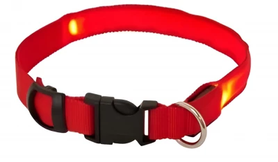 Pronett XJ3063 LED svítící obojek červený