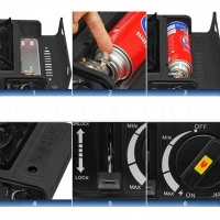 GGV 8124 Kempingový vařič na plynovou kartuš 2,5 kW, 160g/h