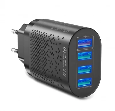 Genetic 2311 Rychlonabíječka 4x USB 3.0 Quick Charge černá