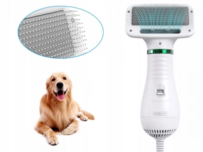 Nuxie 2443 Hřeben s fénem pro domácí zvířata 2 v 1 