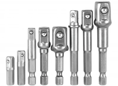 Pronett XJ4442 Adaptéry na vrtačku, 1/2", 3/8" a 1/4", sada 8 ks