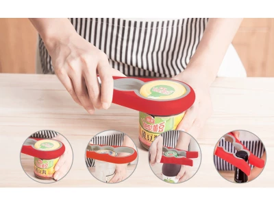 Verk 07107 Otvírák lahví 4 v 1 zelený