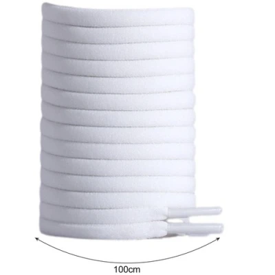 Malatec 21653 Elastické tkaničky s kovovým zapínáním 100 cm, 2 ks, bílá